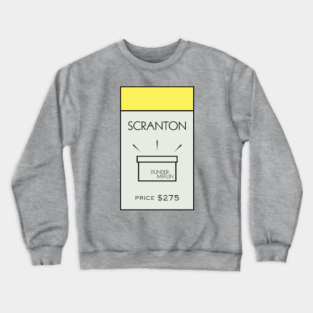 Scranton Property Card Crewneck Sweatshirt by huckblade